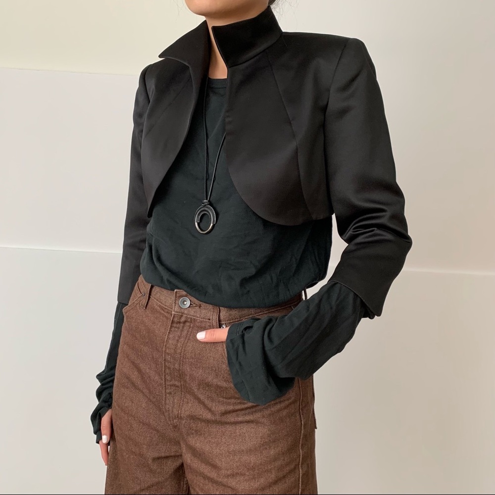 Cropped Blazer - image 2